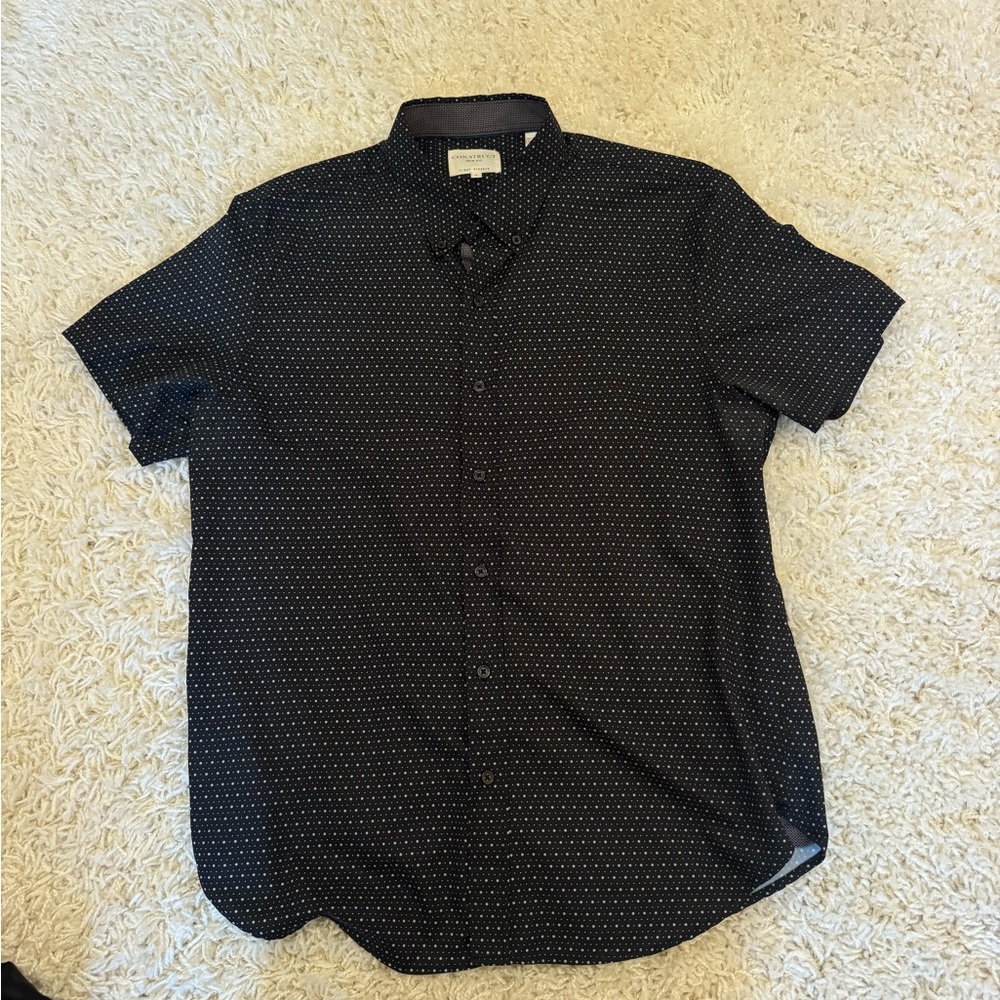 CON.STRUCT Slim Fit 4 Way Stretch Men’s Short sleeve Shirt
